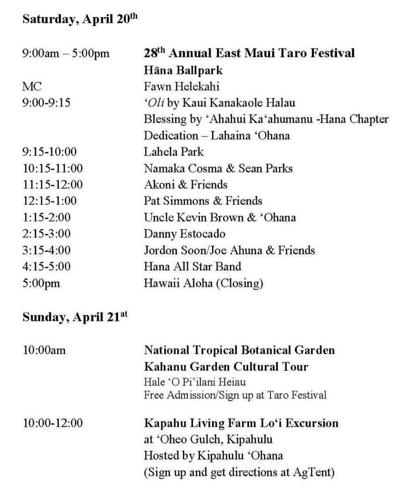 East-Maui-Taro-Festival-2024-Schedule